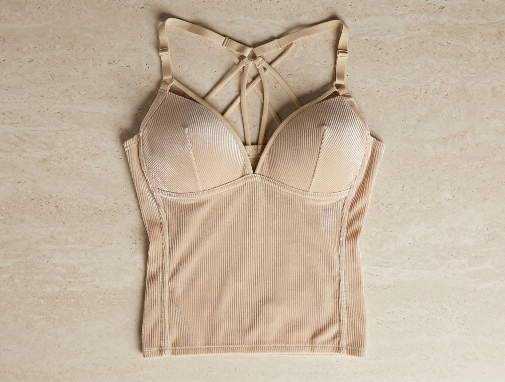 Sweetheart Neckline built-In Bra Top