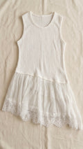 "Soft Girl" Lace Waffle Top